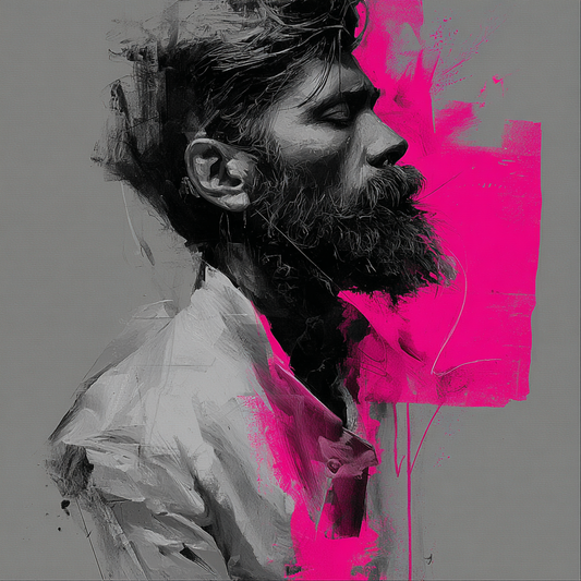Stylish bearded man by Louis Issard